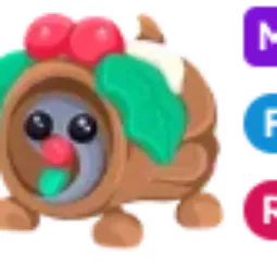 MFR Yule Log Dog - Legendary - Adopt Me Fast Delivery