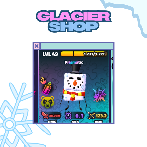 Snow Sponge - Trait Sea Bear + Secret Formula + Hydro-Dynamic Spatula ( Prismatic Unit )🫧Spongebob Tower Defense🫧