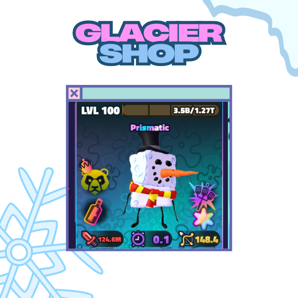 Superstar Snow Sponge - Trait Sea Bear + Secret Formula + Hydro-Dynamic Spatulla ( Prismatic Unit )🫧Spongebob Tower Defense🫧