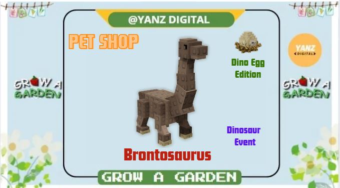 ✨ Brontosaurus | Pet Dinosaurus Edition – Grow A Garden