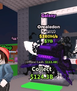 (SUPER RARE GALAXY) ⭐ Orcaledon 280M/s GALAXY! ⭐⭐Fast Delivery! 🦖🦖🦖 Store