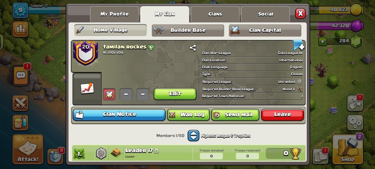LEVEL 20 CLAN 🔥BEST WAR LOG 🔥CAPITAL 8 🔥FAST DELIVERY