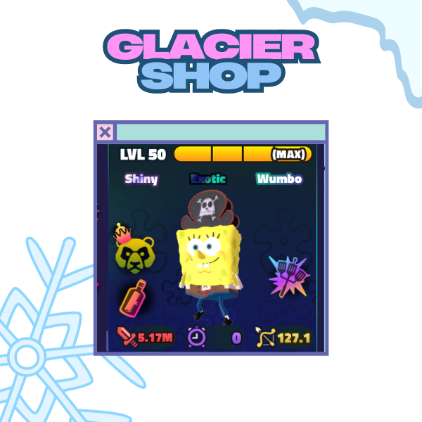 Shiny Wumbo Big Guy Spongebob - Trait Sea Bear + Secret Formula + Hydro-Dynamic Spatula ( Exotic Unit )🫧Spongebob Tower Defense🫧