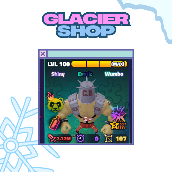 Shiny Wumbo Chum Brute with 5 Stars - Trait Sea Bear + Secret Formula + Hydro-Dynamic Spatula ( Exotic Unit )🫧Spongebob Tower Defense🫧