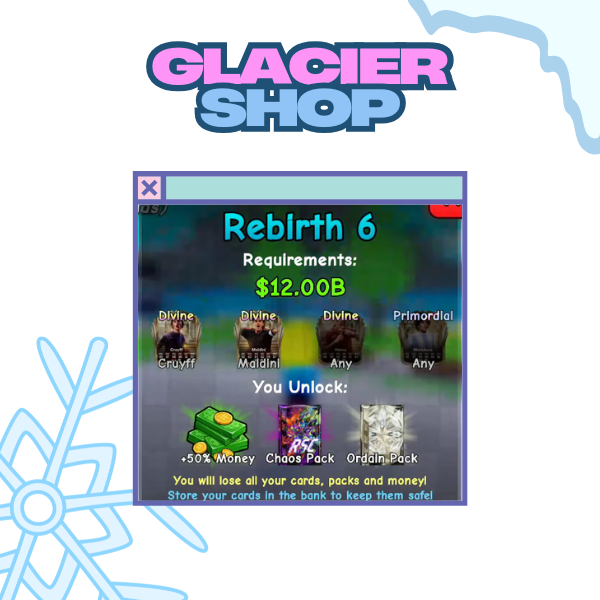 Rebirth 6 Pack [ Spin a Soccer Card ]⚽Ready Unit⚽