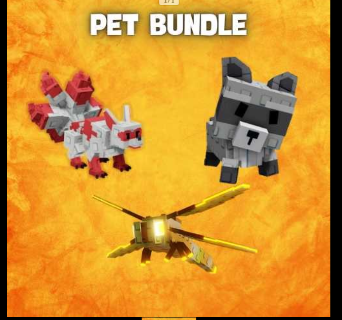 Kitsune / Raccoon / Dragonfly - GROW A GARDEN / PET BUNDLE - GAG