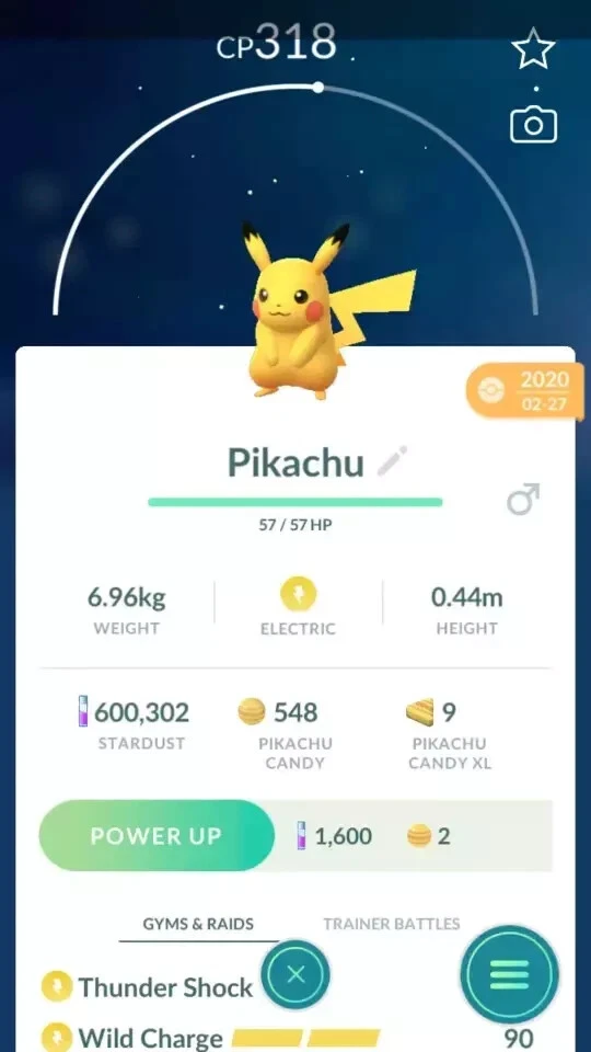 Pokémon - Clone Pikachu - 3 moveset Event Exclusive -20k Stardust T r a d e Go
