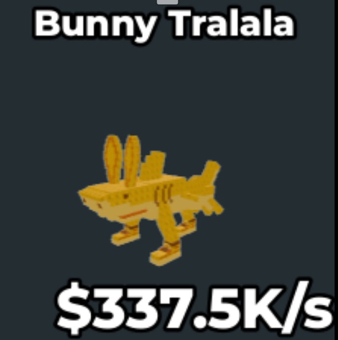 🐰 GOLD BUNNY TRALALA 337.5K/S – Fast & Secure 🐰