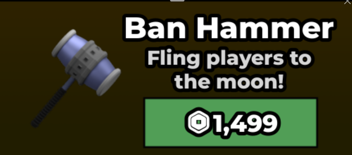 ban hammer x Steal A Brainrot > ban hammer