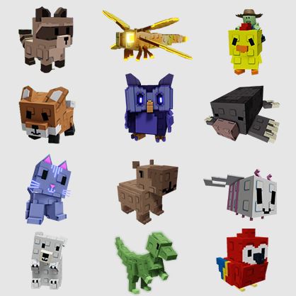 ๐12 Pet Pack ๐ Raccoon + dragonfly + Parrot + Owl + T-Rex + Zombie Pig + More! | โก Instant Gift Delivery | Trusted Seller โ