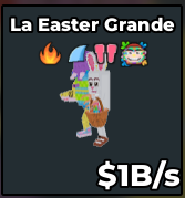 [ Secret ] La Easter Grande With Fire , Shark , Bunny , Paint Trait 1B/Sec | Ready Unit✅ | INSTANT DELIVERY✅