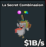 La Secret Combinasion - 1 B/s - 2 traits