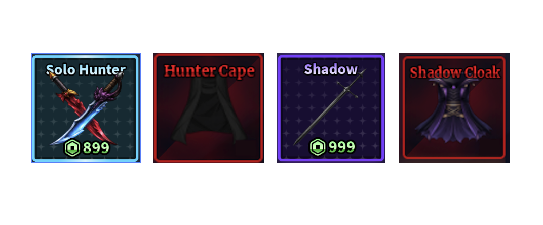 SOLO HUNTER + HUNTER CAPE + SHADOW + SHADOW CLOAK - SAILOR PIECE