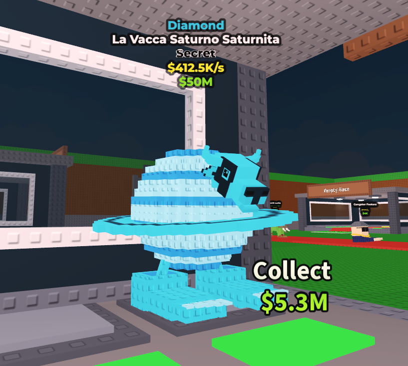 ? (Brainrot SECRET) ? La Vacca Saturno Saturnita Diamond ?⚡FAST DELIVERY⚡ (Steal A Brainrot)