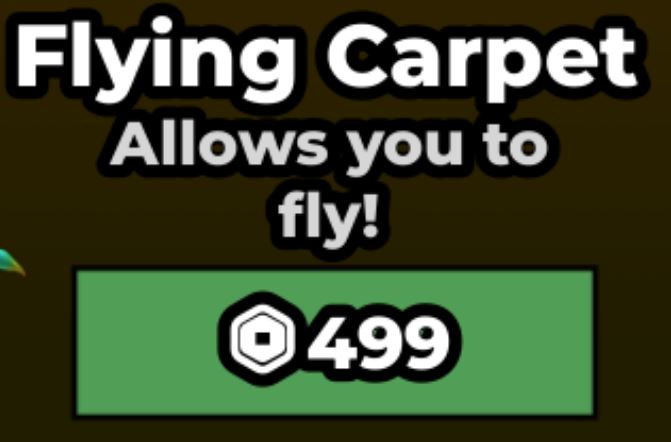 🔥 Flying Carpet – Steal A Brainrot | Instant Delivery | 499 Robux