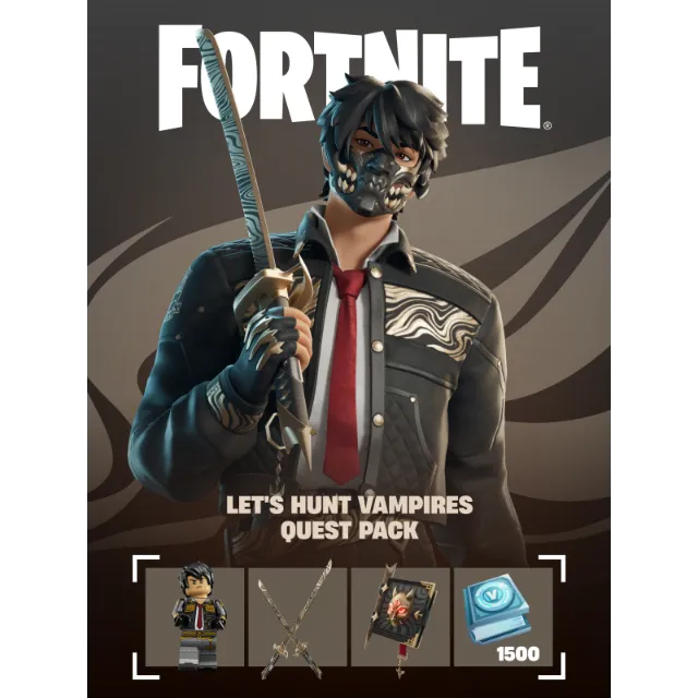 🧛 Fortnite: Let’s Hunt Vampires Quest Pack + 1500 V-Bucks ⚡ | Xbox Live Key 🎮