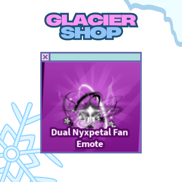 Dual Nyxpetal Fan Emote ( Limited )