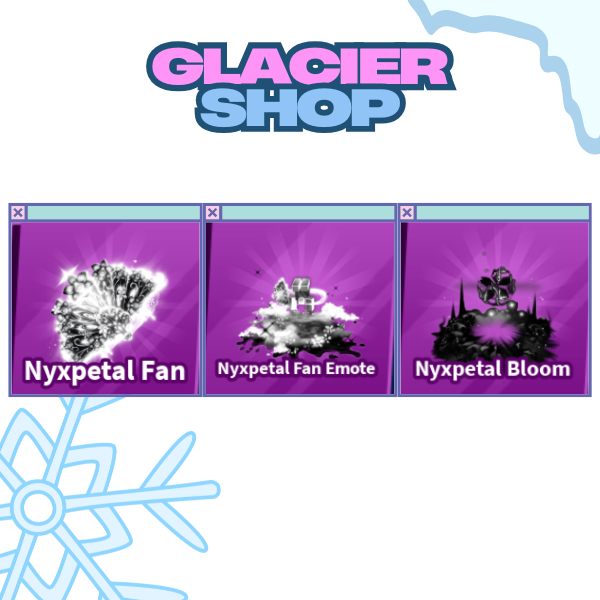 Nyxpetal Fan + Explosion + Emote ( Limited Set )