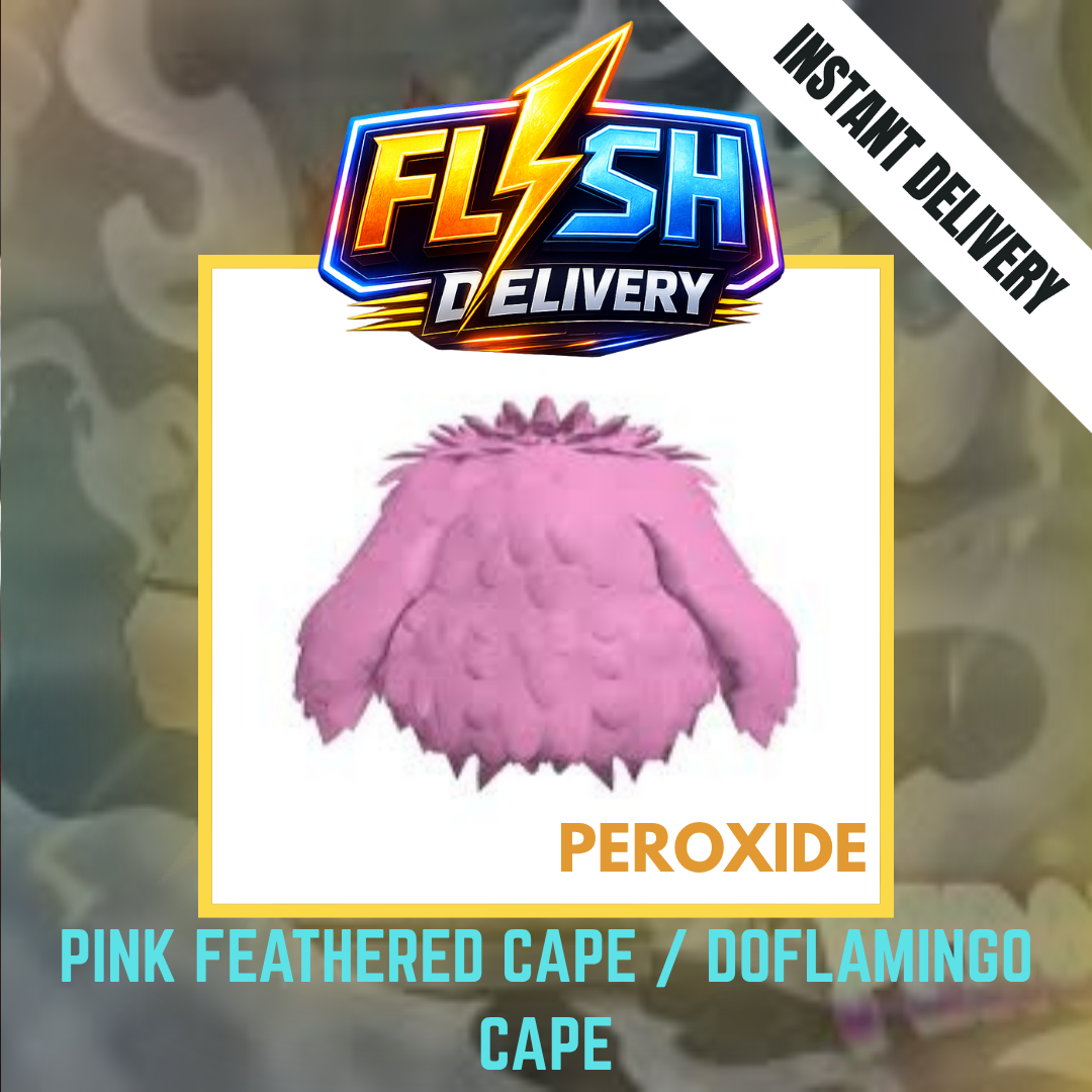 PINK FEATHERED CAPE / DOFLAMINGO CAPE - PEROXIDE