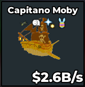 [ Secret ] Gold Capitano Moby With Bombardilo , Migatito , Disco , Easter Trait 2.6B/s | Ready Unit✅ | INSTANT DELIVERY✅