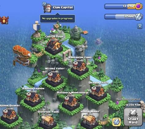 MAKE YOUR CLAN CAPITAL 1-10 AND MAX EVERTHING? 3331 DEFFENCE MAX (NOTHING LEFT)