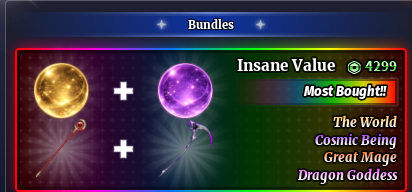 Sailor Piece - World + Cosmic + Mage+ Dragon Goddess Bundle (Insane Value Bundle) [4299R]