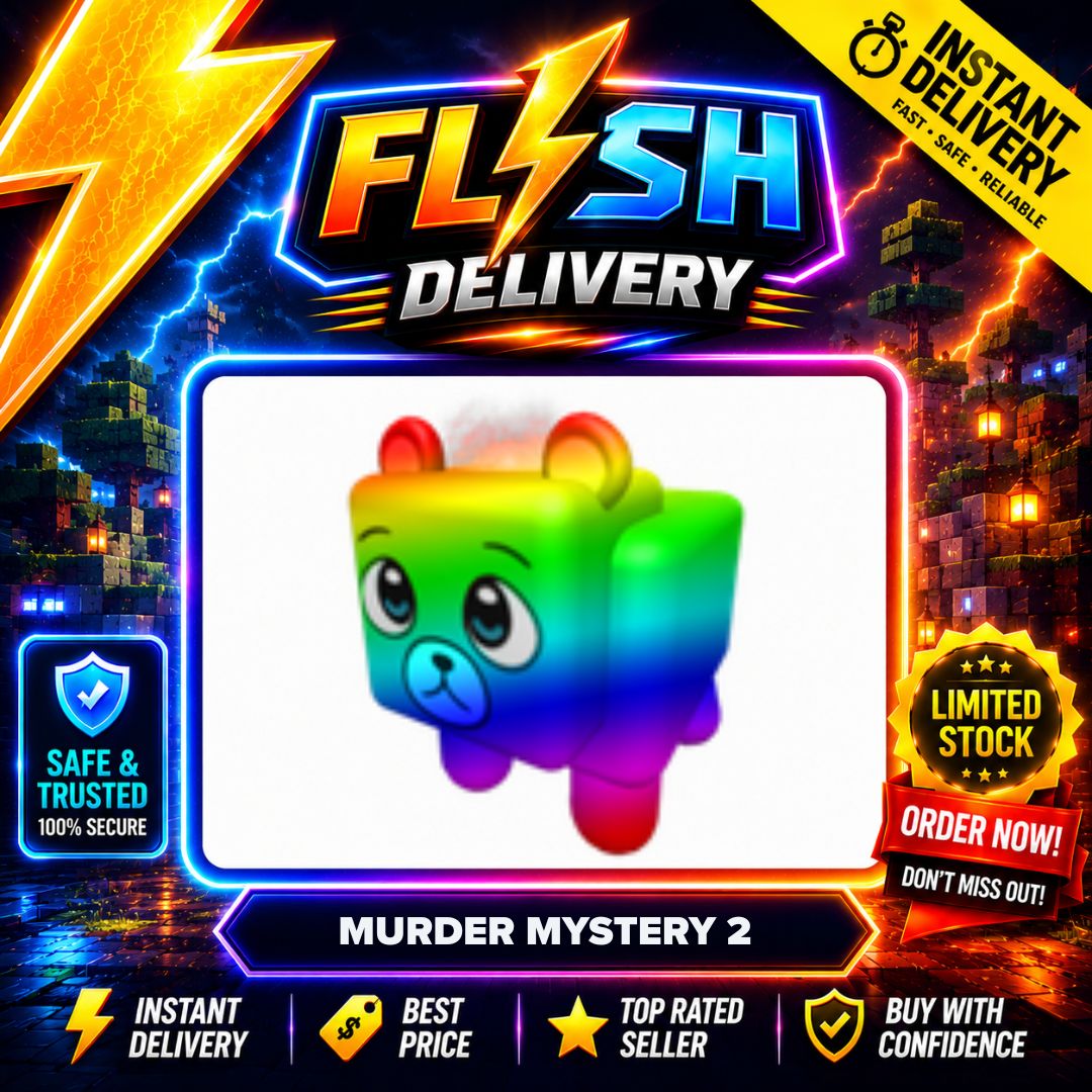2x CHROMA FIRE BEAR PET - MURDER MYSTERY 2 / MM2