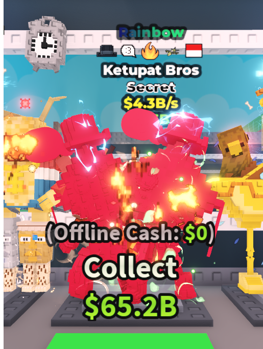 Rainbow Ketupat Bros (4.3B/s) – 5 TRAITS – SECRET – STEAL A BRAINROT – FAST DELIVERY & TRUSTED #G5XM3T