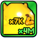 [ Secret ] Baby Gold Monster x4M and x7K Event Power ( Throwing Simulator ) | Ready Unit✅ | INSTANT DELIVERY✅