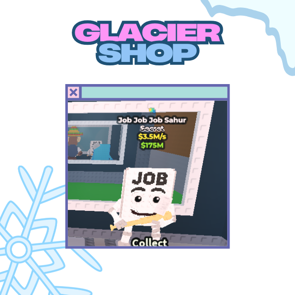 Job Job Job Sahur with Glitch Trait 3.5M/s ( Secret )⚡FAST DELIVERY⚡READY UNIT⚡