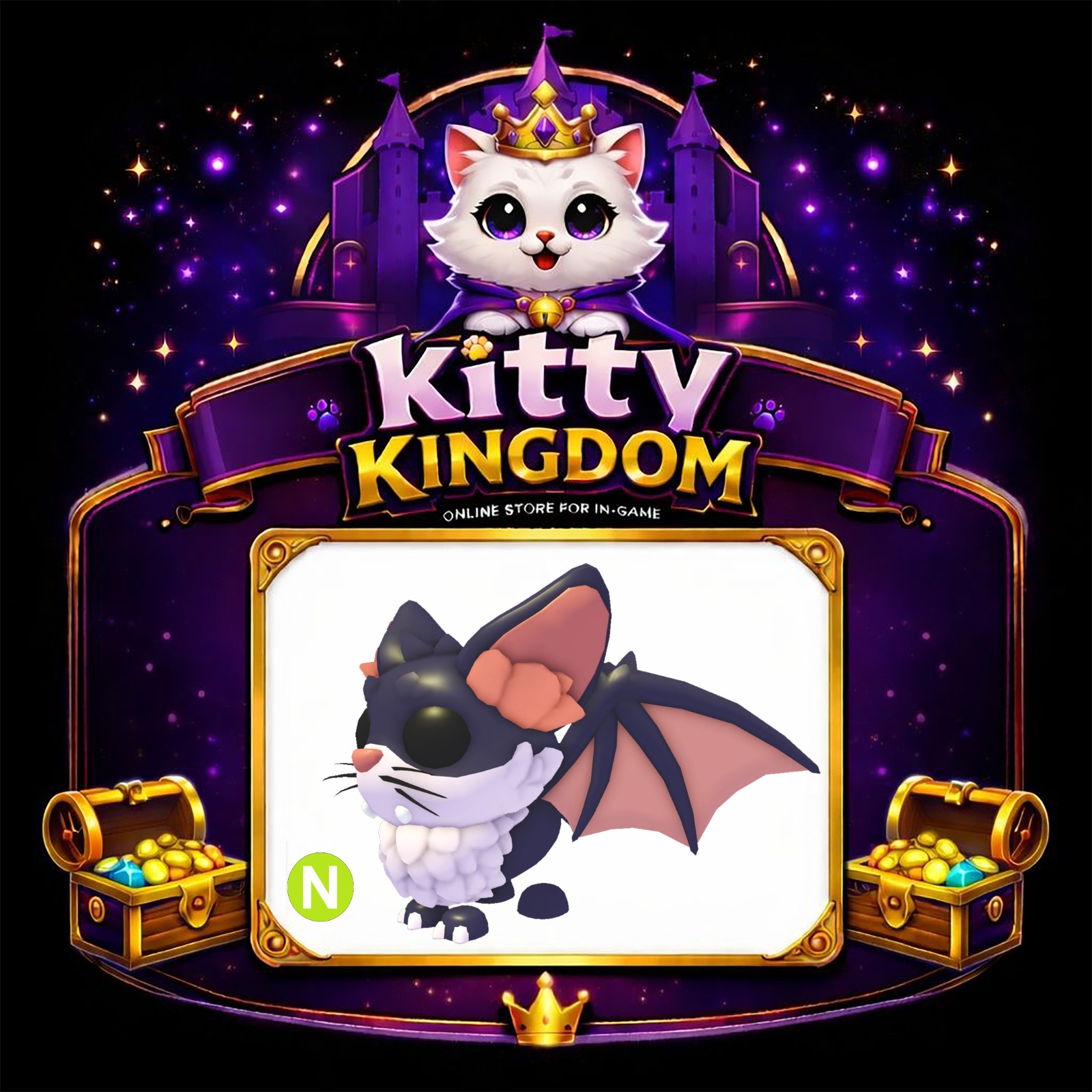 Kitty Bat Neon