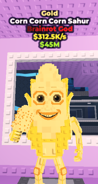 Corn Corn Corn Sahur - ⭐Gold⭐ - Brainrot God - 312.5K/s [🚀Fast Delivery]