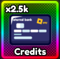 2.5K CREDITS / 2500 CREDITS - ANIME ETERNAL 1399R
