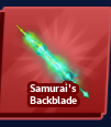 Samurai's Backblade