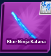 Blue Ninja Katana