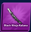 Black Ninja Katana