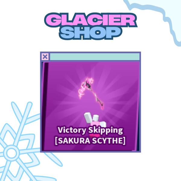 Victory Skipping - Sakura Scythe Emote ( Limited )