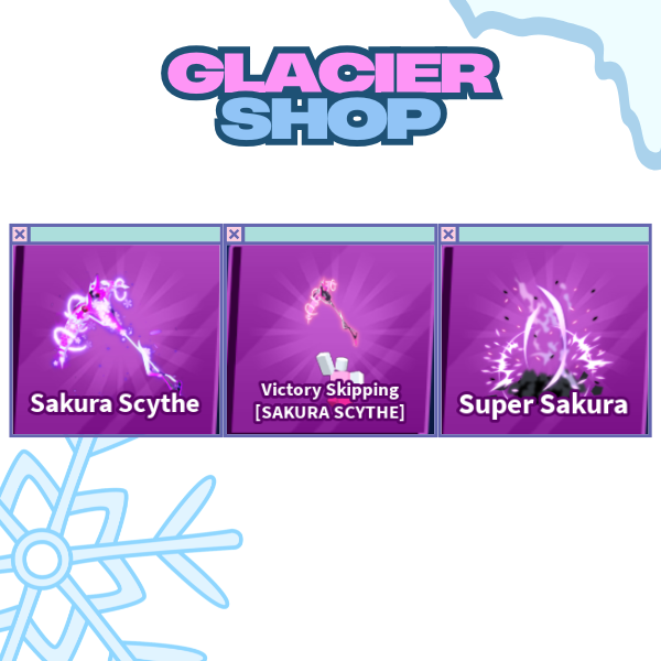 Sakura Scythe + Explosion + Emote ( Limited Set ) [ Blade Ball ]