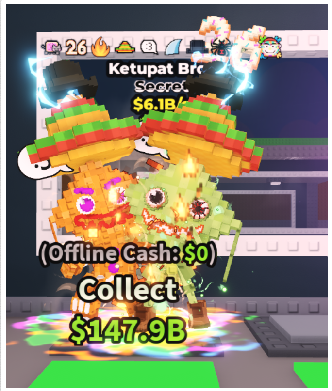 Ketupat Bros (6.1B/s) – 10 RARE TRAITS – SECRET – STEAL A BRAINROT – FAST DELIVERY & TRUSTED #F7WK5T
