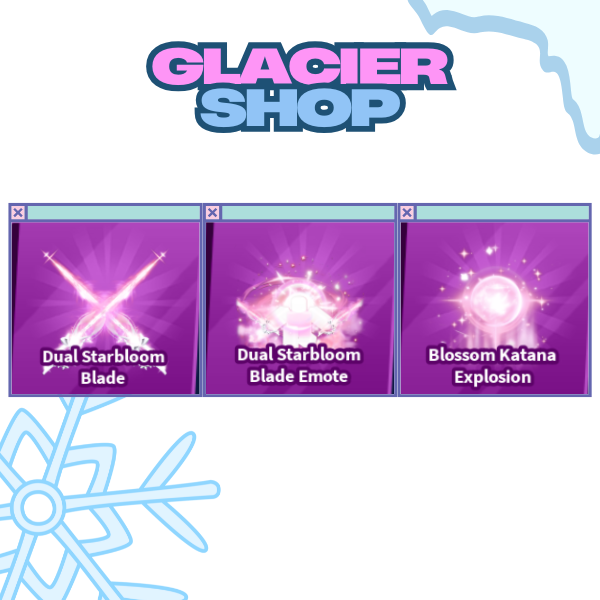 Dual Starbloom Blade + Explosion + Emote ( Limited Set )