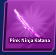 Pink Ninja Katana