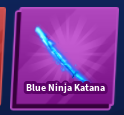 Blue Ninja Katana