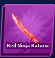 Red Ninja Katana