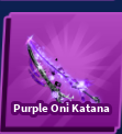 Purple Oni Katana