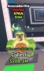 Avocadorilla Rare Mythic Brainrot