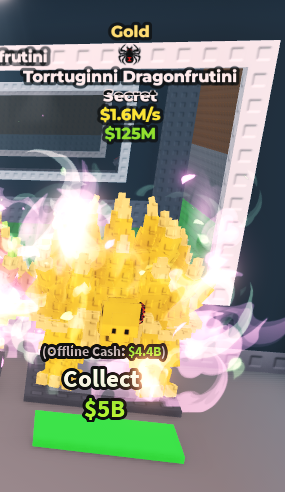 [ Secret ] Gold Torrtuginni Dragonfrutini With Spider Trait 1.6M/Sec | Ready Unit✅ | INSTANT DELIVERY✅