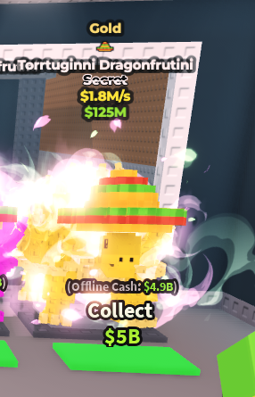 [ Secret ] Gold Torrtuginni Dragonfrutini With Mexico Hat Trait 1.8M/Sec | Ready Unit✅ | INSTANT DELIVERY✅