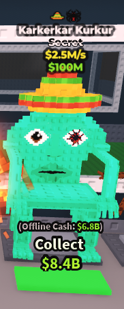 [ Secret ] Karkerkar Kurkur With Mexico Hat , Spider Trait 2.5M/Sec | Ready Unit✅ | INSTANT DELIVERY✅
