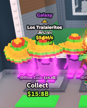 [ Secret ] Galaxy Los Tralaleritos With Mexico Hat Trait 5.5M/Sec | Ready Unit✅ | INSTANT DELIVERY✅