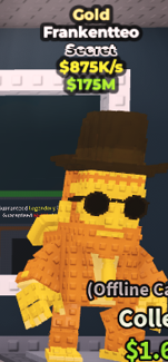 ✨ 875K/s ⭐ Gold Frankentteo Secret | Steal A Brainrot ⚡ FAST DELIVERY⚡